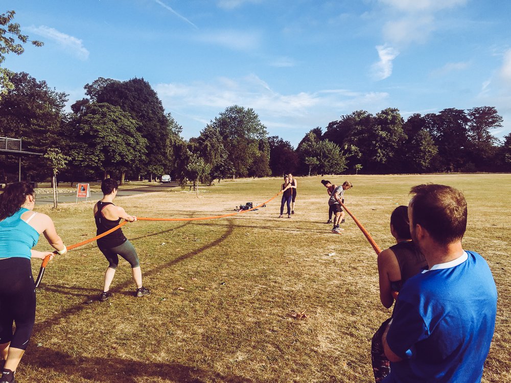 StrideFit's tweet image. Battleropes are AWESOME for the core. I’ve challenged the guys to cracking rope drills, power slams, waves, corkscrews and cowboy whips, plus my favourite, team tug or war drags!
-
-
#stridefit #parklife #bootcamp #brighton #highintensity #teamwork #core #strength #battleropes