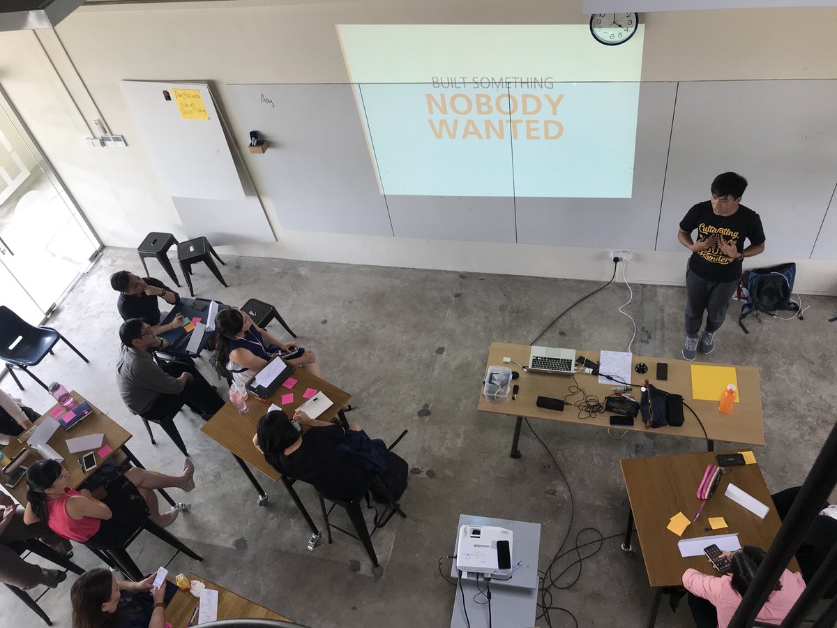 Excited to kickstart our #DesignThinking meetup #2 for this term! We will be finding out more about validation through interview with #reactor #customerdiscovery #userneeds @CWSSInnovates @sooktheng86
