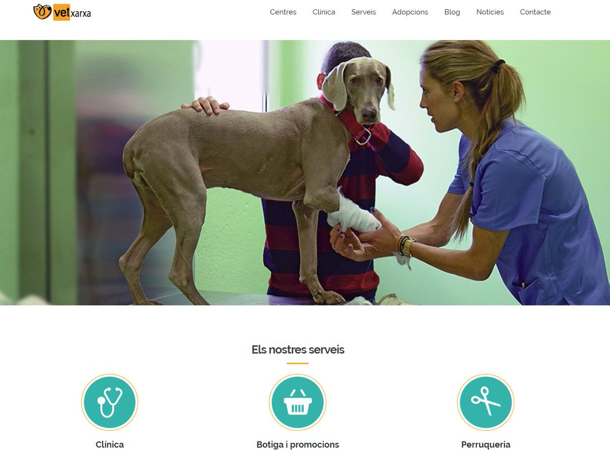 javajan's tweet image. Un dels últims projectes que hem realitzat ha estat la nova web en Laravel  pel centre veterinari VetXarxa.
Et deixem l&apos;enllaç perquè la pugueu veure!!! : vetxarxa.com 
ow.ly/xWIW30l1hfV #Javajan #Laravel #Projecteweb