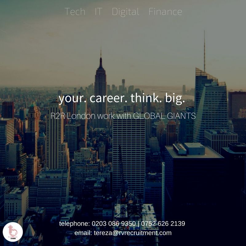 R2RLondon's tweet photo. Your, Career. Think. Big.
R2R London work with Global Giants
#RecruitmentToRecruitment #R2RLondon #TechnologyRecruiter https://t.co/EtuN7SQKsE