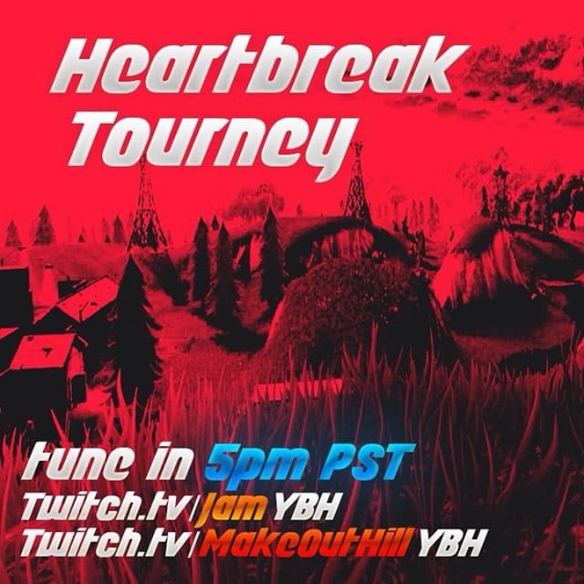 ybhteam's tweet photo. Heartbreak Tournament Friday 5pm pst. https://t.co/yFYw18P6Do