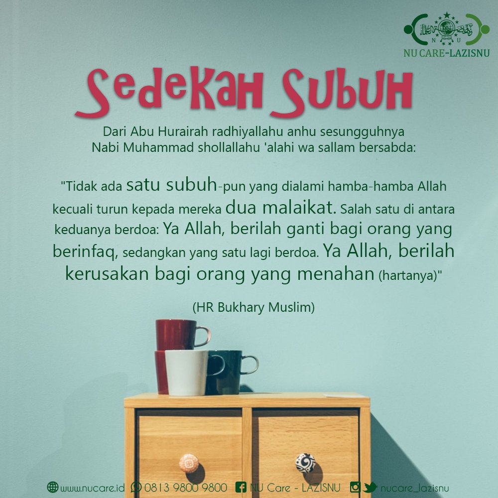 Sedekah subuh kelebihan 7 Kelebihan