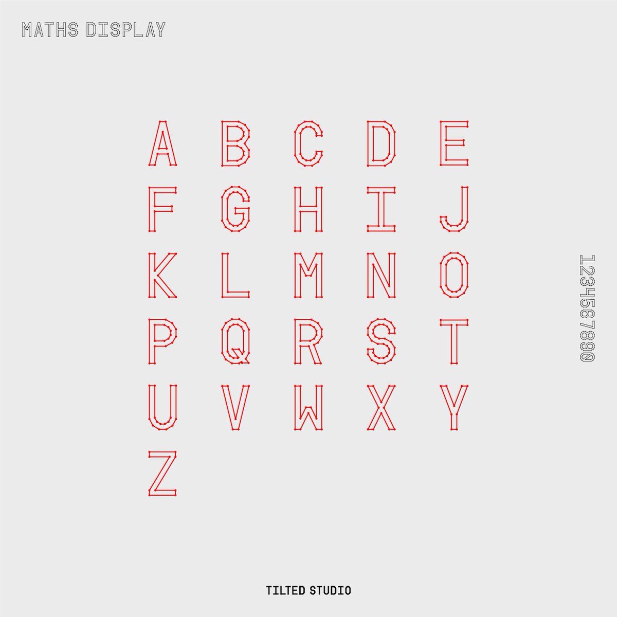 tiltedstudio's tweet image. #ThursdayThrowback to when we designed this &apos;Maths&apos; font for @UWEBristol insprired by #GraphTheory 👩🏻‍🎓 👨🏻‍🎓 #Typography #Design #BristolDesign #Typeface