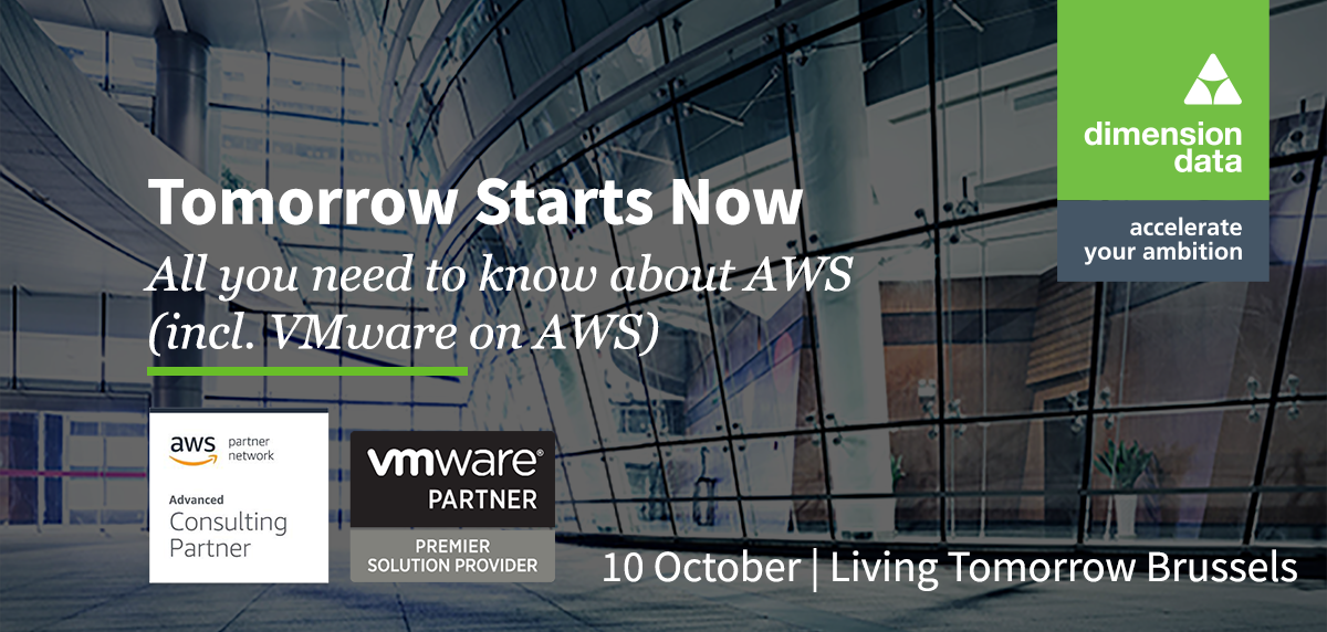 Considering to deploy a multi-cloud environment? Join our 'Tomorrow Starts Now' event to have all the answers on #BigData, #AI, #VMwareonAWS, #SAPonAWS and more. Sign up here: bit.ly/2uJgMJh