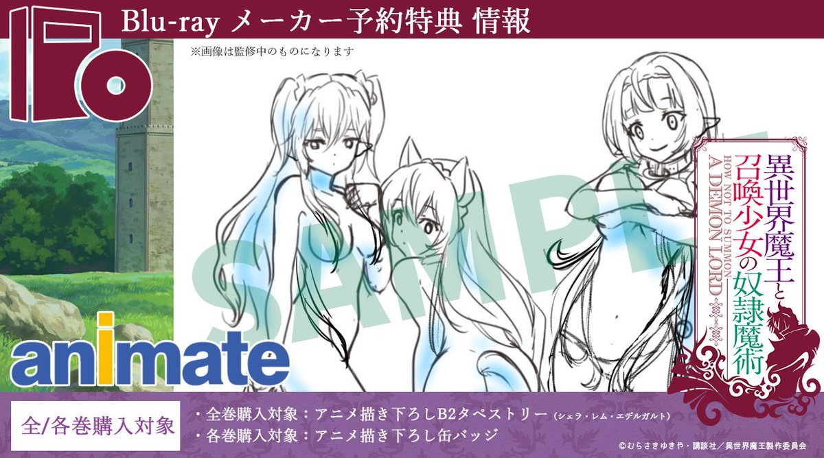 異世界魔王と召喚少女の奴隷魔術　シェラ　抱き枕カバー　芹澤優直筆サイン入り 抱き枕カバー・シーツ シェラ＆レム 描き下ろし抱き枕カバー ストア