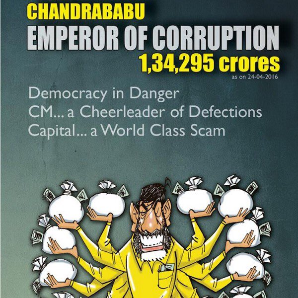 varun2c's tweet photo. @naralokesh I don't even know what to address you. Anyway why didn't you raise your voice when the national survey confirmed that #AndhraPradesh is No1 in corruption in your Dad #NCBN Governance?
#4YearsofWorstGovernance
#EmperorOfCorruption https://t.co/EtKcKAYqrS
