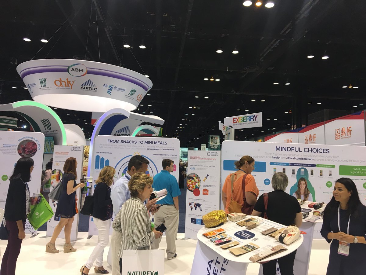 AJConnolly1's tweet photo. Inside the consumer mind; Innova market insights the centerpiece #ift2018 Published & presented their top 10 food & beverage trends for 2018 www.innovadatabase #ethical #light #fermented #foodwaste #Coffee #snacks etc https://t.co/42HofuHKTy