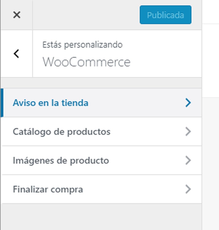 Aviso en toda la tienda está ahora en el personalizador superior, no te vuelvas loc@, #wordpress #WooCommerce