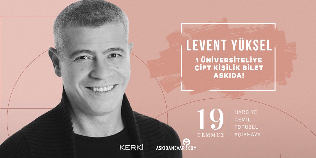 askidanevar's tweet photo. Bu akşam Levent Yüksel, Harbiye Cemil Topuzlu Açıkhava Tiyatrosu'nda! Eşsiz atmosferi yaşama şansı yakalamak için çift kişilik konser bileti askıda! 🎤🎼 RT'le ve detaylar için linke tıkla: https://t.co/sSKgQNhbpY https://t.co/I5LrxE8TZZ