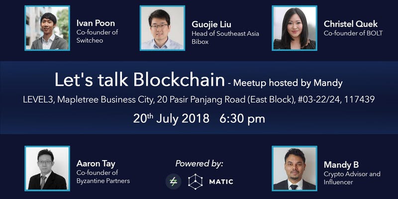 ByzantinePtrs's tweet photo. Join our co-founder @aaronbyz  this Friday (20th July) as one of the panel speakers for "Lets Talk Blockchain" - a panel discussion hosted by @mandyb675! 

Register your interest here now: https://t.co/7uJb5zA7oP 

#Singapore #Blockchain #Crypto #Cryptocurrency https://t.co/mSZnGwYhhc