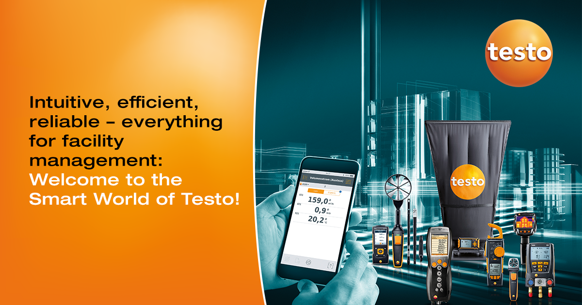 TestoGlobal's tweet photo. Intuitive, efficient and reliable – Testo measuring instruments and services for facility management: https://t.co/s5knUr4IJb https://t.co/EGUl7JmtFi