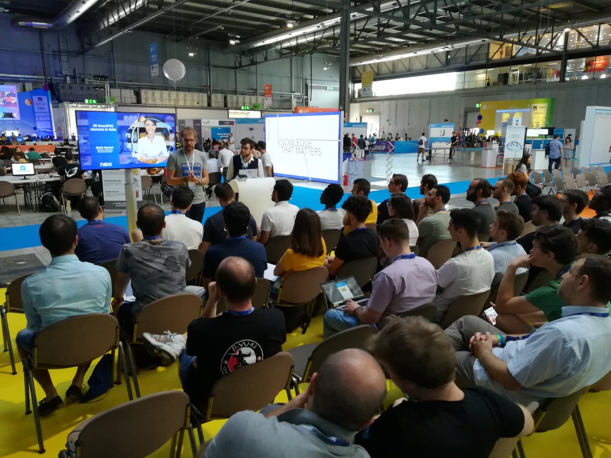 "Oggi abbiamo bisogno di voi per sviluppare insieme nuove APP per Nexi SmartPOS che arricchiscano l'esperienza di pagamento e aiutino il merchant" #CPhack #SmartPOSrevoution #CPIT2