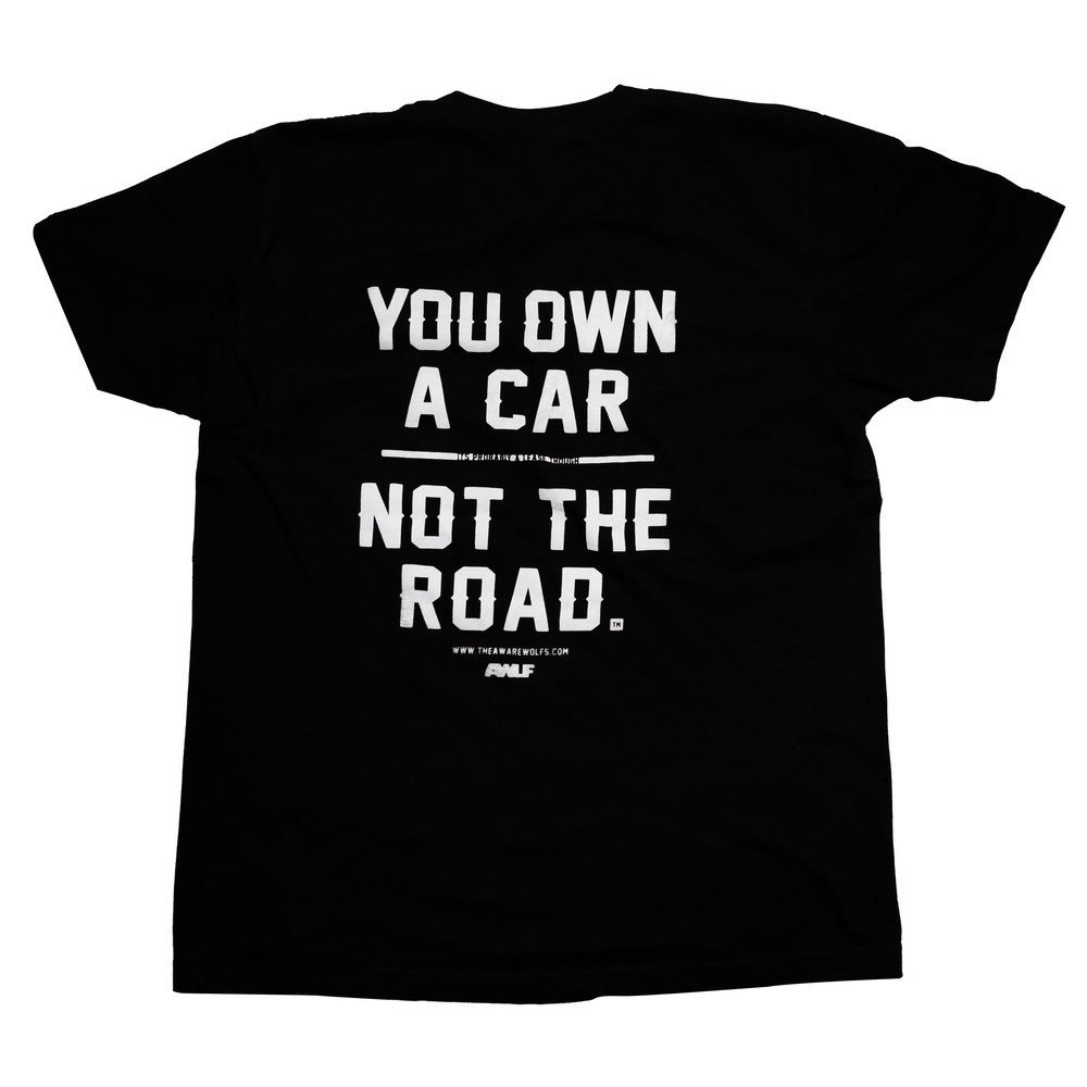 OConnorShane's tweet photo. You own a car…not the road. Give way to pedestrians and cyclists. #RoadSafety https://t.co/odbITKNrXw