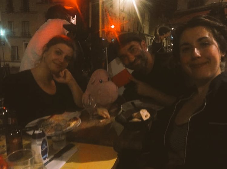 In Paris for <a href="/DreamsBforeDawn/">DreamsBeforeDawn</a> with Nana and wine and snacks of course, and Nana making her European debut!