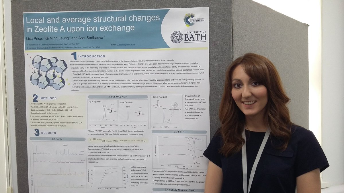 Congratulations to Lisa Price for winning the poster prize at #BZA2018 <a href="/BritishZeolite/">BZA</a>. Great start to your PhD, setting high expectations for the next three years? 😉
