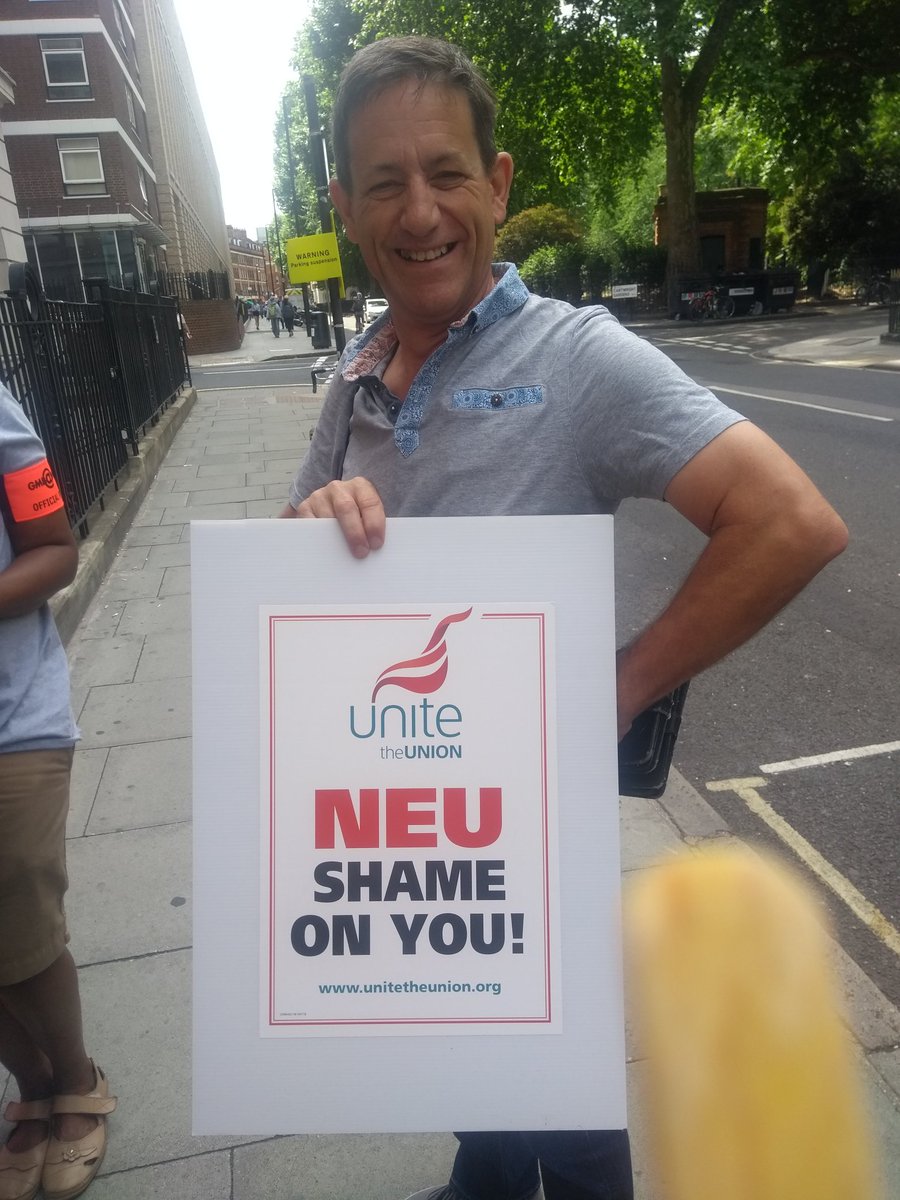 duncanwoodhead's tweet photo. Our London region sec and Unite member is supporting our action @MPDNUT #NEUshameonyou @AtlUnite https://t.co/dKtqOEJo5v
