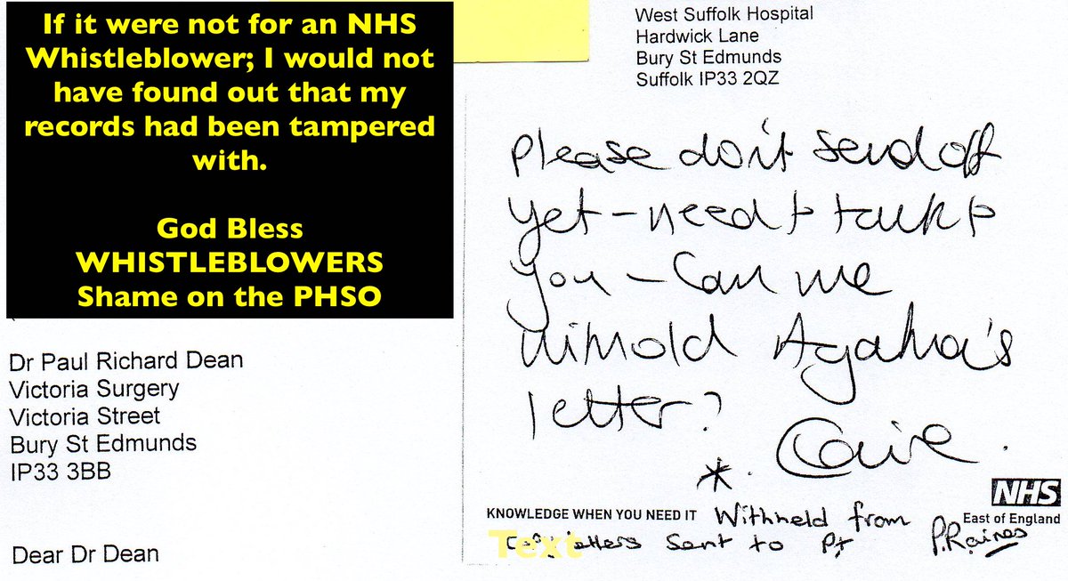 MagnaCarta300's tweet photo. 1/300 1st of 300 copies; #malfeasance #fraud that I will post in order 2 demonstrate how fraudster staff @ #NHS70 #NHSLA #PHSO #WestSuffolkHospital #NSFT #KennedysLaw #SERCO #WSCCG #StEdmundsburyBoroughCouncil #SuffolkConstabulary #SuffolkCountyCouncil withheld my data #perjury https://t.co/L3hhcnC6df