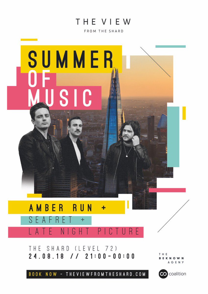LNPicture's tweet photo. Stoked to be playing this show on level 72 of @TheShardLondon with @SeafretOfficial &amp; @AmberRun! Come through and enjoy the view x

Tickets: https://t.co/WxZxlXyVlD
@shardview https://t.co/ynxc4NEPdK