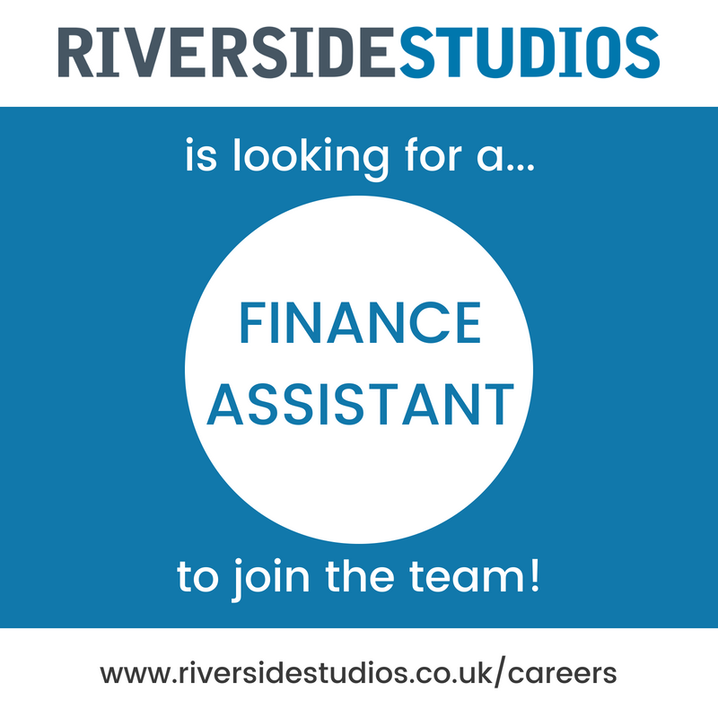 We're looking for a fantastic Finance Assistant to join the @riversidestudios team! Could this be you? Further details about the role and how to apply at riversidestudios.co.uk/careers #jobs #hammersmithjobs #artsjobs