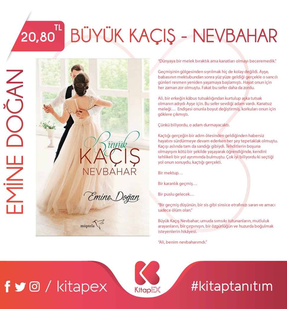 kitapex's tweet photo. Emine Doğan - Büyük Kaçış (Nevbahar)

Tür: Romantik

#eminedoğan #büyükkaçış #nevbahar #kitap #kitapex #tanıtım #önsöz #arkakapak #roman #romantik #yeni #perşembe #yenikitap @Muptelayayin https://t.co/pzpERunR0K