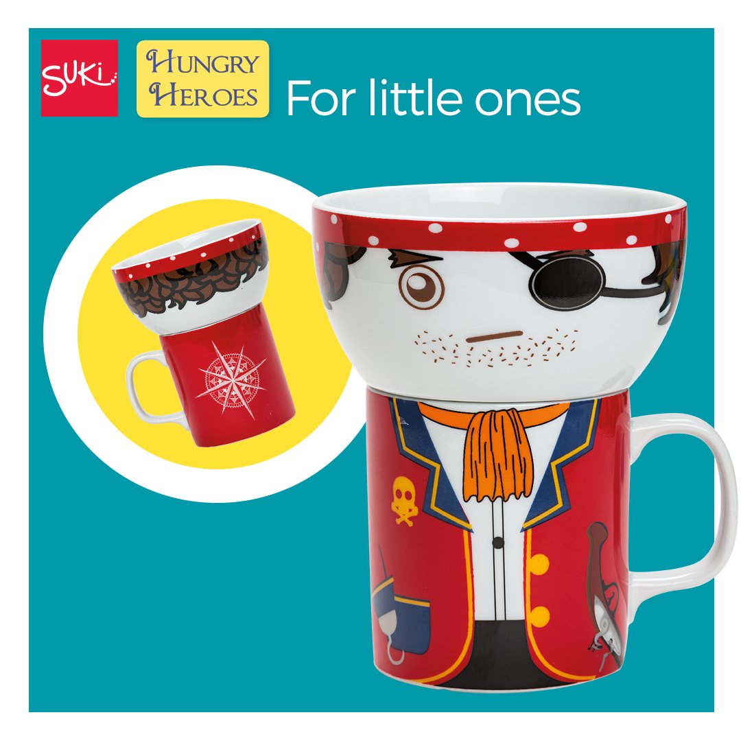 SukiGifts's tweet photo. Juvenile Dining - it's the new trend. Our Hungry Heroes Porcelain Cup &amp; Bowl set are certainly a big hit with little ones.  See our full range >  https://t.co/G0Mp5Sb7Lm  #hungryheroes #wholesalegifts #mermaidgifts #childrensgifts #kidsgifts https://t.co/HuNWVzLsxr