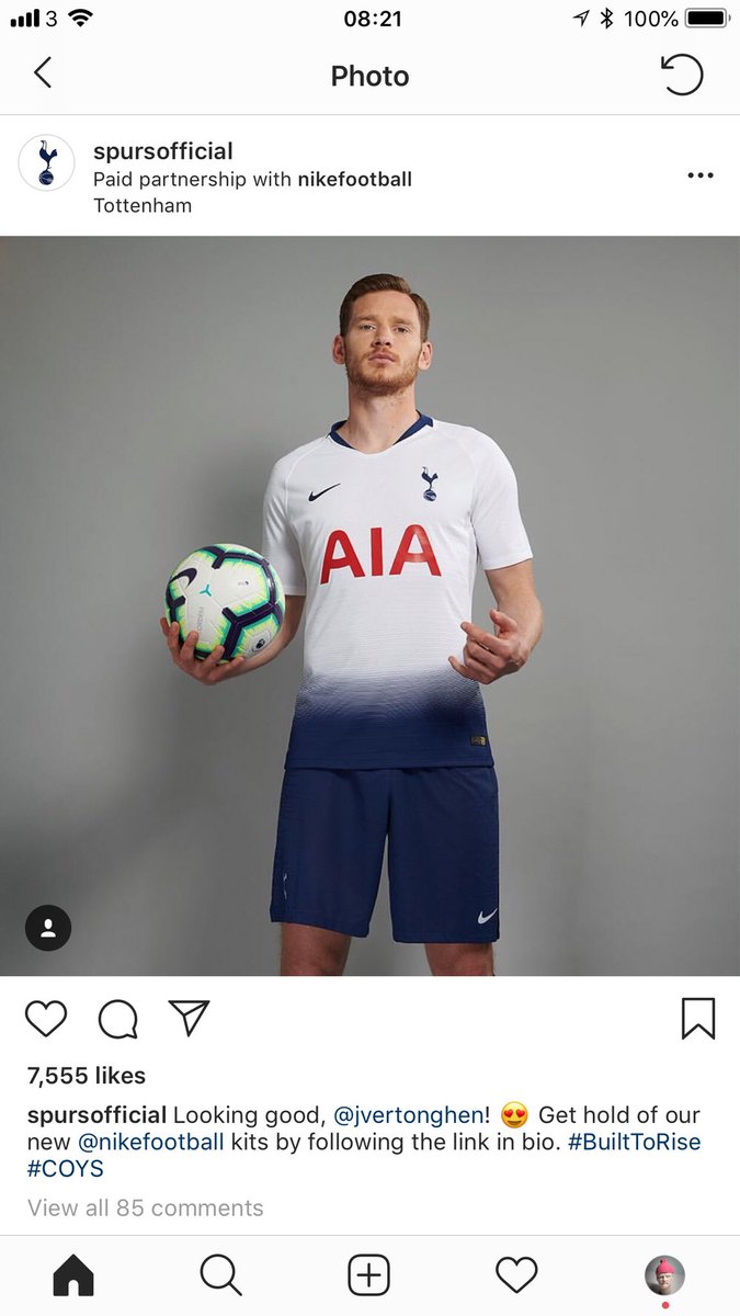 SpursWallSound's tweet photo. Official new kit https://t.co/k4bpM524Zo