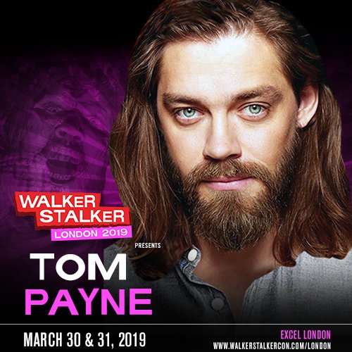 TomPayneNews's tweet photo. Tom Payne will attend Walker Stalker London on March 30 &amp; 31, 2019. #TomPayne #WSCLondon https://t.co/V1TkLveEKa
