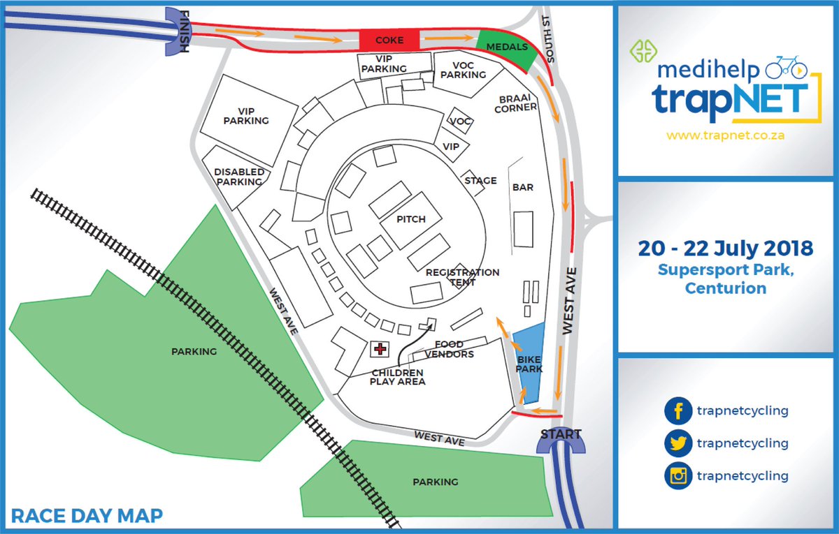 Netcare911_sa's tweet image. Medihelp TrapNET Cycling: Race Day Map. Netcare 911 will have full medical resources available at strategic points throughout the day.
#TrapNET #trapnetcycling #medihelp