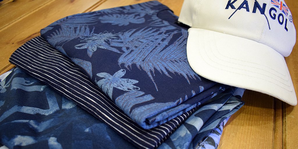 JohnDouglasMens's tweet photo. Good morning #MaccHour &amp; #ElevensesHour. We're getting #weekend ready with blue shades from @ted_baker, @KANGOL_Headwear &amp; more. What's your go-to #summer look? 🧢

#macclesfield #cheshire #menswear #tedbaker #matinique #kangol #ss18 https://t.co/UR1pMHtLsD