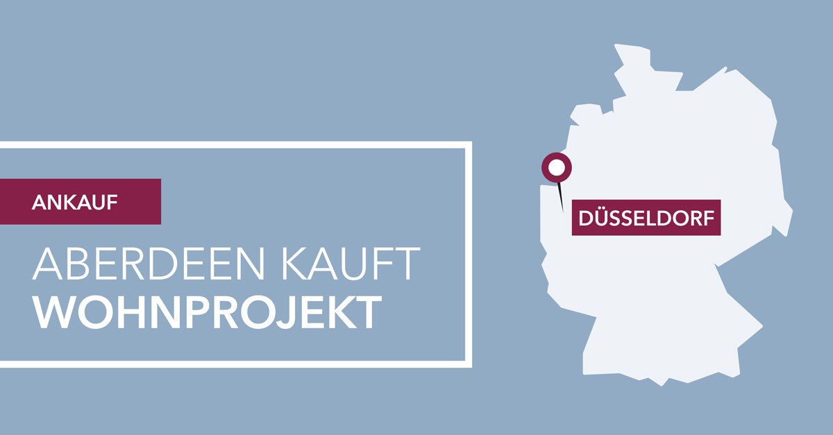 Aberdeen kauft Wohnprojekt in Düsseldorf – als Service-KVG haben wir den Ankauf für einen bei uns administrierten Spezial-AIF begleitet

t1p.de/g6nj

<a href="/ASInvestments/">Alfonso Sanchis Sarrión</a> #Spezialfonds #SpezialAIF #ServiceKVG #Duesseldorf #Projektentwicklung #Wohnimmbilien #Ankauf