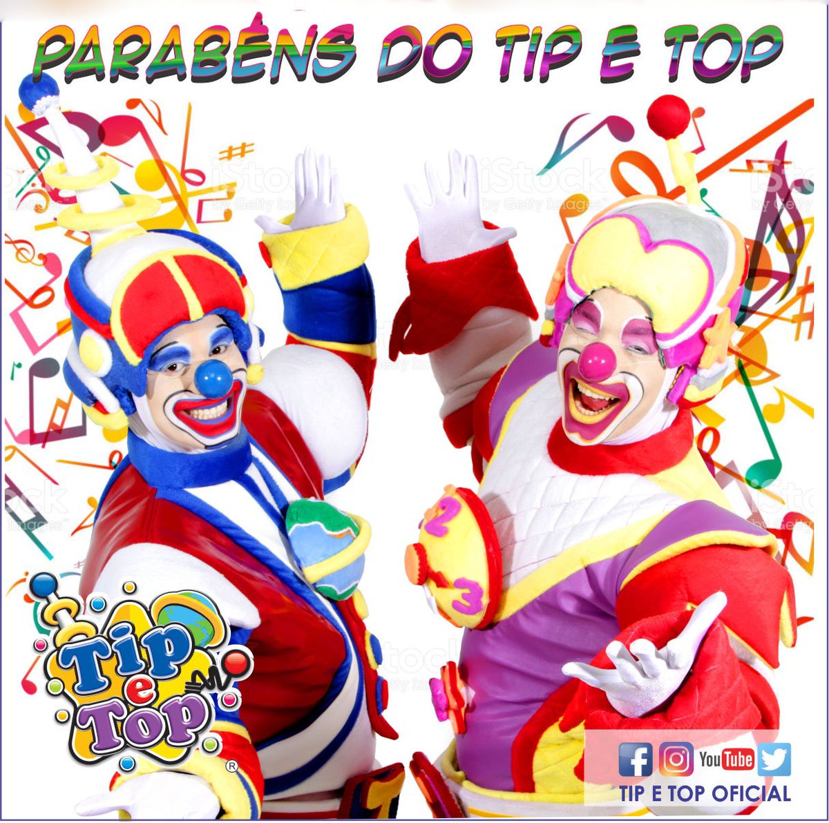 TipeTopOficial's tweet photo. Parabéns, Parabéns, Parabéns para voce, eu marquei esta data no meu coração, esta data jamais vou esquecer! Confira o audio desta música Parabéns do Tip e Top em: https://t.co/qr6fO2Me7M #palhacostipetop #tipetop #parabens #aniversario https://t.co/znlE1vLsCT