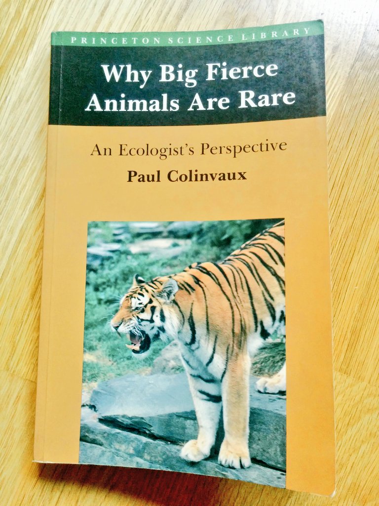 49. I had never thought of many questions in this book as explicitly and directly as it does. A slender 240pg that begins with the Eltonian principle then pokes holes into it by looking at anomalies/fundamental questions: why are larger fierce animals so rare? Nature is wild!