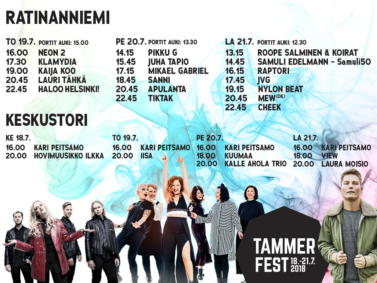 Wuppiduu! #Tammerfest käyntiin tänään - tässä loppuviikon tärkein ohjelma, ota haltuun! Tapahtumaan myynnissä enää torstain peruslippuja, muut päivät on loppuunmyyty ja lisälippuja ei tule myyntiin tai portille - ensi vuonna ajoissa lippukaupoille ;) #tampereallbright #Tampere