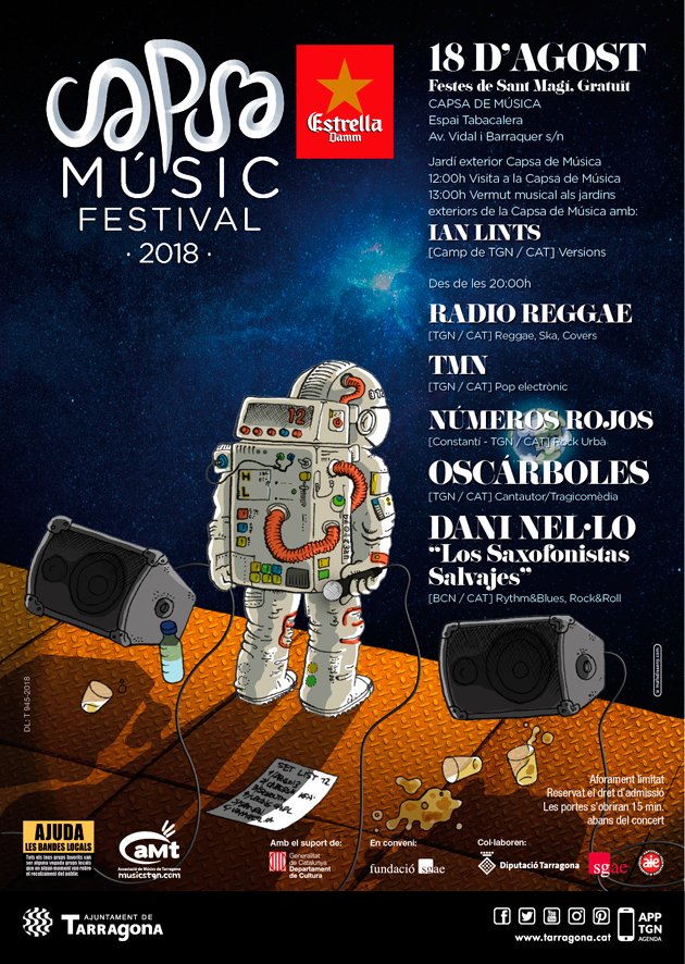 musicstgn's tweet photo. La #premsa d’avui sobre el Festival #aMt #CapsaMusicFestival 18 d’agost #Tgn @Nellosax @oscarboles @tmnsoundz #radioreggae @ianlints #Numerosrojos #live #rock #pop #rythmandblues #sax @rockandclassics #gratis #musics #musicians @buenritmo #CapsadeMusica https://t.co/g7bxnFk5Kn