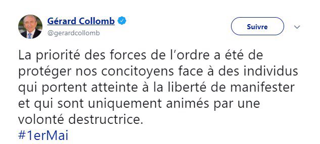 JulienPoix's tweet photo. M.@gerardcollomb est-ce en laissant des conseillers de M. #Macron faire le coup de poing dans les rues que vous voulez assurer la tranquillité publique? Les manifestants doivent-ils être rassurés par cette situation? #AlexandreBenalla #BenallaGate #Benalla #AffaireBenalla https://t.co/K15HQvhwCn