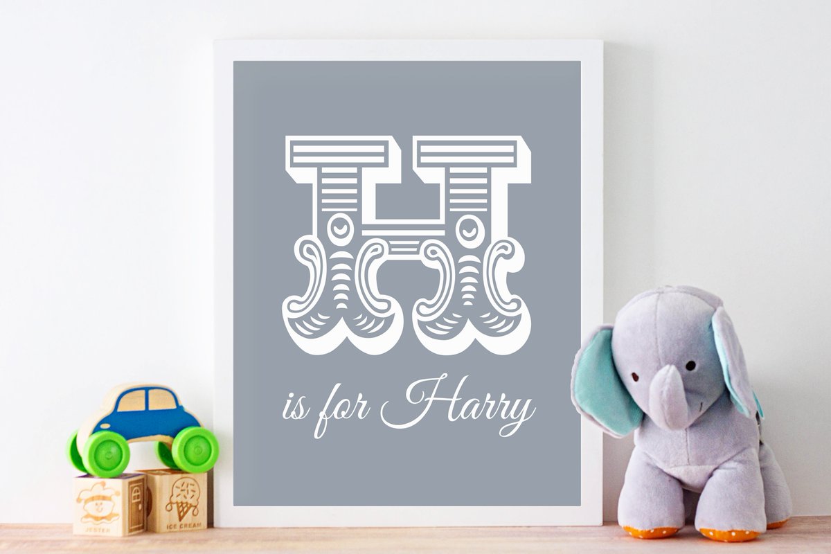 Beautifully display your loved one’s name with our personalised letter print.

Perfect for new baby, Christening or birthday gifts.