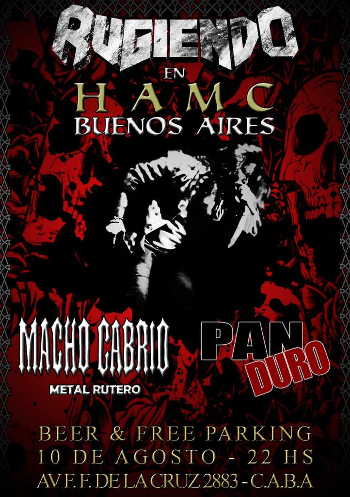 Hola Alfin #RUGIENDO en  #CABA los esperamos <a href="/rockdelpaistv/">Rock del País</a> <a href="/ElBajo_/">El Bajo Producciones</a> <a href="/BebeMusicTW/">Bebe Contepomi</a> <a href="/Mega983/">Mega 98.3</a> <a href="/tonguiten/">Tonga</a> <a href="/erretedos/">Raulo ♈💙🎸🇦🇷</a> @ericagarcia11 <a href="/AndreaAlvarezAA/">Andrea Julia Alvarez 🥁</a> <a href="/josedpalazzo/">jose palazzo</a> <a href="/CanaldoRock/">Canal do Rock🤘</a> <a href="/danyjimenezreal/">Dany Jimenez</a> <a href="/rocaindustrial/">La Roca Industrial</a> <a href="/sylvyala/">♡LA CACHO♡</a> <a href="/caropadula/">La violencia no distingue genero 👑👸 💅</a> <a href="/RadioCantiloOk/">Radio Cantilo</a> @Pimpapunky <a href="/xaetta/">Roberto  Alvarez</a> <a href="/legendario1988/">Peter Le Tour</a>