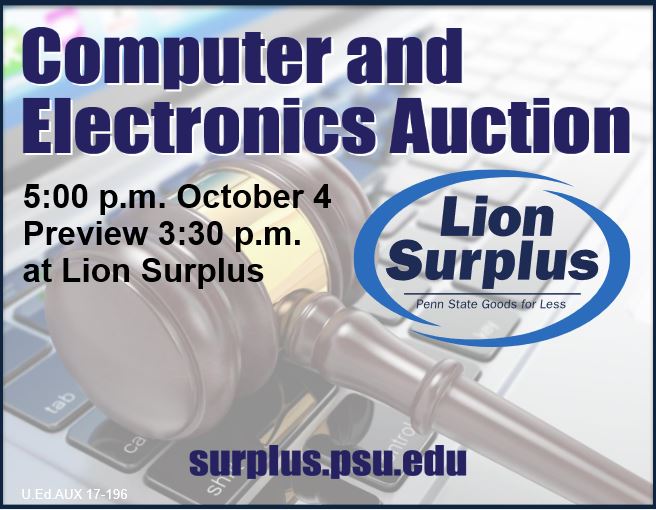 2018 Fall Auction dates have been set. #auction #PennState <a href="/LionSurplus/">Lion Surplus</a>