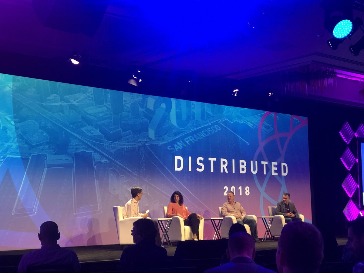 GoodStephV's tweet image. .@brianbehlendorf @NickKritikos @tomiogeron and Shelia Warren @DistLedger #distributed2018