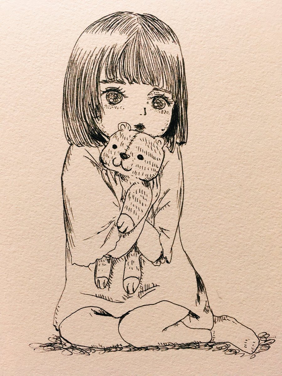 くまのぬいぐるみが好き
#落書き
#絵描きさんと繋がりたい 