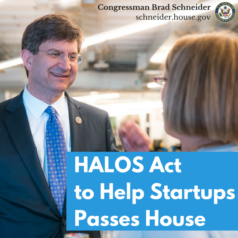 RepSchneider's tweet photo. This week legislation I introduced in 113th Congress to help start-up businesses access capital passed the House. Bipartisan #HALOSAct removes unnecessary restrictions preventing entrepreneurs from meeting with investors who can help small businesses grow. https://t.co/vszv2Cqtlu https://t.co/PER4S3ZfMt