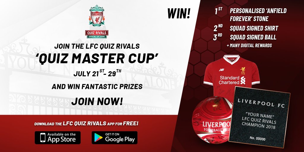 Liverpool FC on Twitter "Are you an LFC quiz master? Take part in our