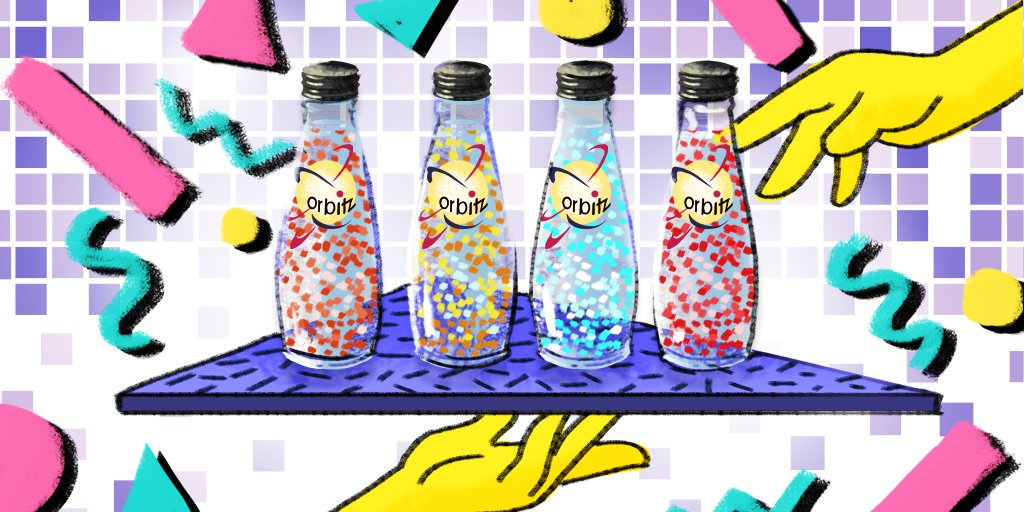 fridgelightcbc's tweet photo. This #FlashbackFriday, time-travel back to the 90s with our episode about Orbitz — that weird soft drink with floating beads that looked like a funky lava lamp. https://t.co/aHv0M1LfdM https://t.co/Uet4Wn7mYF