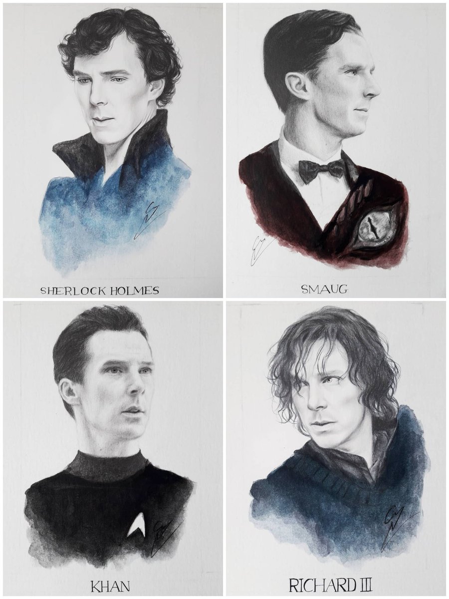 MariaBuiguesArt's tweet image. (PART ONE) "The 7 Faces of Benedict Cumberbatch"
Paintings of my 7 favourite roles, my way of saying #HappyBirthdayBenedictCumberbatch to the most talented actor of this world! No words to describe how he has inspired me. Love and all the best wishes to him❤ SECOND PART at 18:00