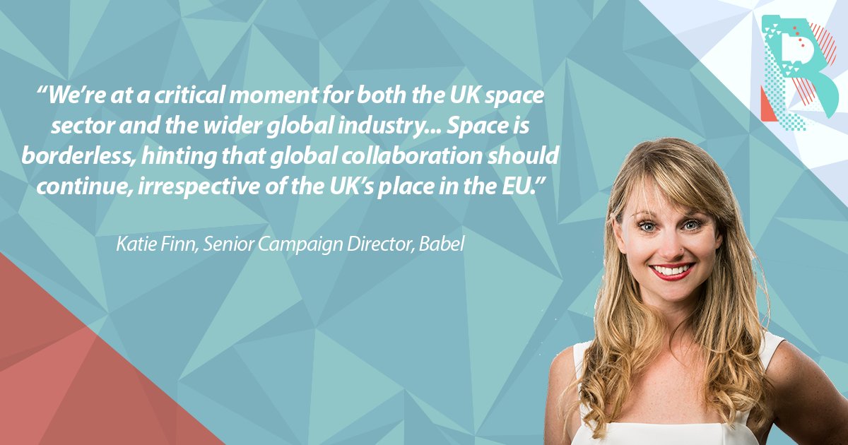 BabelPR's tweet photo. .@Katie_Finnigan visited @FIAFarnborough this week with @Effective_Space, where discussions focused on the impact of #Brexit on the #UK's #space industry. Find out more about her time at #FIA2018: https://t.co/JDPpYZNVrk #Client https://t.co/zlOo7eRTxU