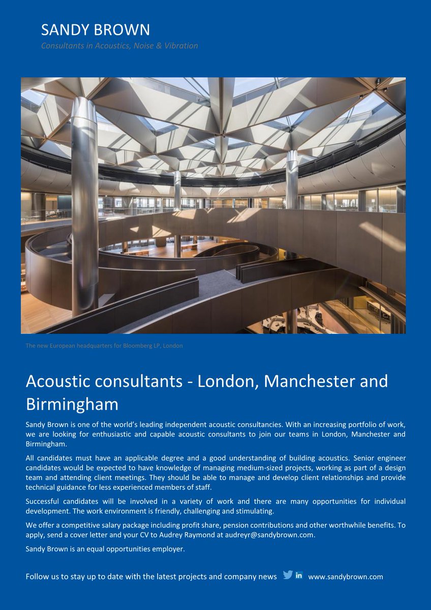 SandyBrownAssociates on Twitter "We are looking for talented acoustic