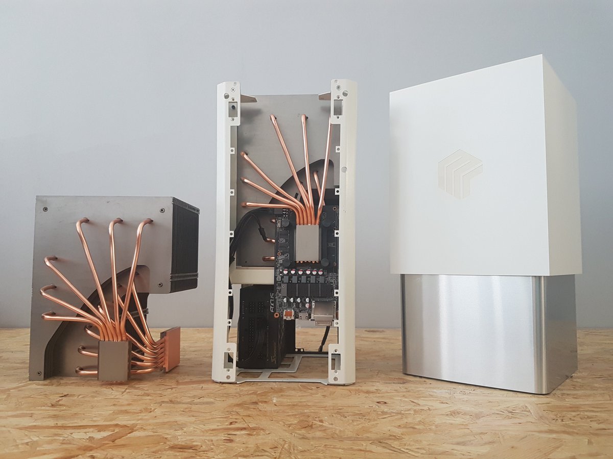 monsterlaboPC's tweet image. Customise The First thanks to a wide range of colors, materials and prices. Here a Corian version of the prototype showcased last month at #Computex. Time of mass customisation has finally come! #poweredbymakers #makeitunique #passivecooling #silentPC #soonavailable