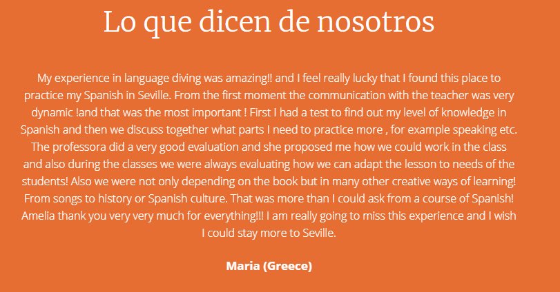 LanguageDiving's tweet image. ¿Quieres saber cómo hemos trabajado este año con cursos de español extensivos para cualquier nivel? ¡Lee esto! 👇
Do you want to know how we've worked this year with extensive Spanish courses for any level? Read this! 👇 #spanishcourses #culture #ErasmusPlus #sevilla #Erasmus