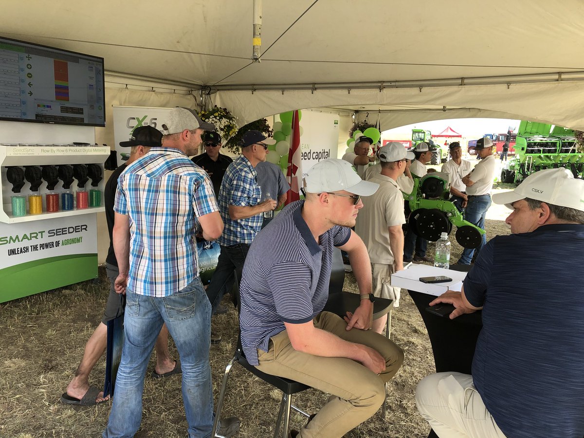 SmartSeeder's tweet image. Looking forward to another great day at @AginMotion.  Be sure to visit our space at 688 and check out #SMARTSeeder and #SMARTPlanter! We have a live metering demonstration in our tent which executes on an HD prescription in real time! Stop by for a visit.