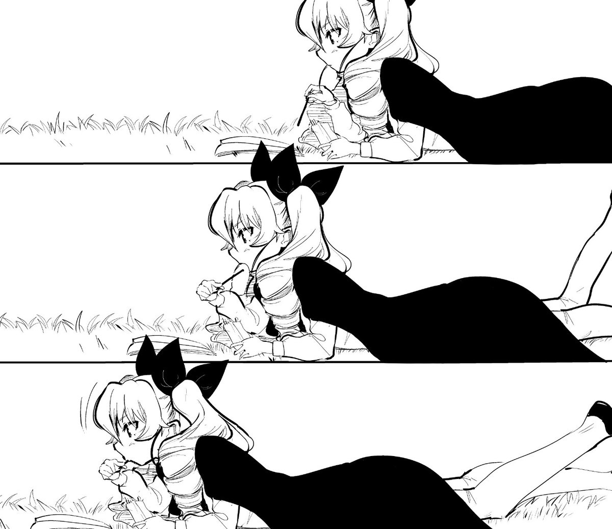 迷ひ猫さん(@mayohineko 土曜日C-38a)主催の『ガルパンただなんか食べるだけ合同本』に参加させていただいてます!よろしくお願いします!
アンチョビかわいいんじゃ!!!!! 